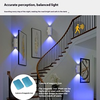 Contrôle Intelligent Applique Murale Transfrontalière Nouvelle Galerie Lampe Colorée Gradient Atmosphère Longue Batterie Smart Home Lights Light