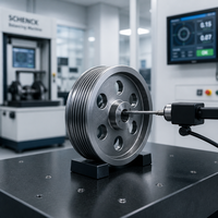 Poulie à rainures multiples sur mesure en fonte, moyeu usiné CNC, services de fonderie pour systèmes de transmission industriels