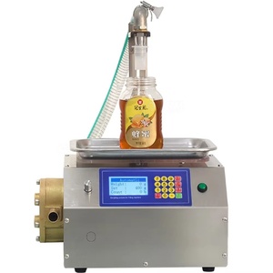 Machine de remplissage semi-automatique pour miel, huile d'olive et huiles comestibles, avec pompe rotative, remplisseur de pailles pour miel, électrique, pour emballages <span class=keywords><strong>en</strong></span> verre et PET - Product Image 1