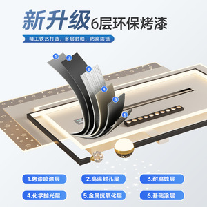 <b>Ceiling</b> Fan <b>Light</b> With Negative Ion Sterilization <b>Led</b> Flush Mount For Living Room Bedroom - Product Image 5