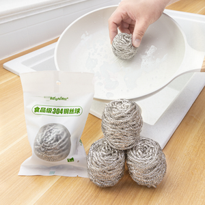 2022 Scrubber Scourer <span class=keywords><strong>ส</strong></span><span class=keywords><strong>แตน</strong></span><span class=keywords><strong>เล</strong></span><span class=keywords><strong>ส</strong></span>โลหะบ้านครัวโลโก้ที่กำหนดเอง<span class=keywords><strong>ส</strong></span>ีเทา<span class=keywords><strong>ลวด</strong></span>คุณสมบัติน้ำหนักผ้าขนสัตว์เหล็ก - Product Image 3