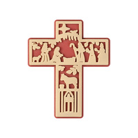 Nouveauté 2026, Pâques, Croix 3D sur le thème de la naissance de Jésus, imprimé léopard, perles en silicone en vrac pour stylos, SYBBeads