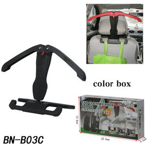 Perchero de plástico universal para asiento trasero de coche, colgador de ropa, almacenamiento multiusos, gancho plegable, mango de seguridad, alta calidad, barato - Product Image 3
