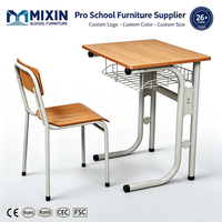 Ensemble bureau et chaise en MDF, structure robuste et solide, table et chaise durables pour étudiants, pour l'école, la salle de classe, la maison, les meubles d'étude