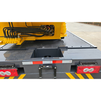 Grue de construction mobile à flèche télescopique de 6 tonnes et 6 sections, hauteur de levage maximale de 26 mètres, double jambe, châssis télescopique arrière