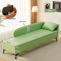 Chaise longue italienne orange, fauteuil inclinable de détente, fauteuil de cinéma, canapé de salon, fauteuil confortable en cuir de luxe pour l'intérieur