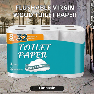 Henrich OEM/ODM Papier Toilette Écologique en Pâte de Bambou 1 à 5 Plis Doux Forte Absorption Jetable Flushable Rouleau Standard - Product Image 2