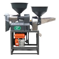 Meilleur prix : Moulin à riz électrique 2-en-1 220V avec moteur, en acier inoxydable, capacité de 150 kg/h pour l'élimination des balleuses