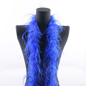 Belle bande de plumes d'<span class=keywords><strong>autruche</strong></span> naturelles de 2M, garniture de Costumes duveteux de qualité Boa pour Costume de fête, châle disponible - Product Image 4