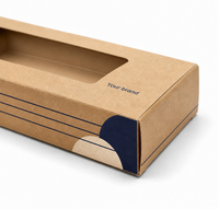 Porte-stylos pliable en carton écologique personnalisable pour kits d'écriture scolaires et articles promotionnels