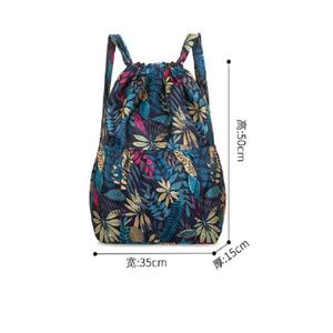 Custom Large Nylon Drawstring <b>Bag</b> Fashion Sport Gym <b>Swimming</b> <b>Waterproof</b> Gym Drawstring <b>Bags</b> with Logo Made Non Woven Polyester - Product Image 2