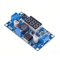 Modul IC Terbaru LM2596S Papan Pengembangan Konverter DC-DC yang Dapat Disesuaikan dengan Layar Voltmeter untuk Pengujian Eksperimental Buatan China