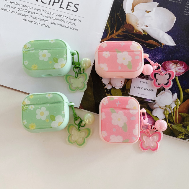 Drip Glue Flower Suitable for Apple AirPods Second-generation Bluetooth Earphone Protective case for Apple Pro3 Earphone case