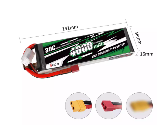 ACE 4400mAh 2S/3S/4S Lithium 30C Battery for  Racing  FPV Lithium Battery  Cars and Boats RC Model Aircraft Batteries