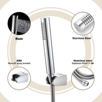 Nouveau mitigeur thermostatique en laiton bain douche mitigeur robinet de baignoire avec pommeau de douche à main