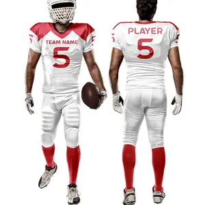 Custom Latest Design American Football Jersey Practice Pant Uniforms Men Sublimation Kids Shorts OEM Customized Spandex Logo Age