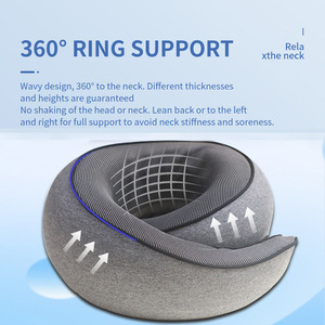 <span class=keywords><strong>Cuscino</strong></span> da <span class=keywords><strong>Viaggio</strong></span> Ergonomico Personalizzato in Memory Foam a Lento Ritorno, Supporto per il <span class=keywords><strong>Collo</strong></span> per Aereo - Product Image 4