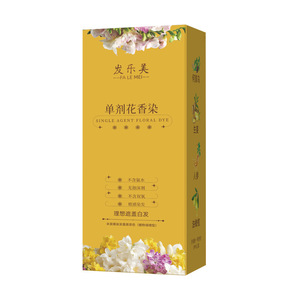 Crema de tinte para el cabello Lemei Floral de dosis única para cubrir el cabello <span class=keywords><strong>blanco</strong></span> y negro a base de plantas sin blanqueamiento - Product Image 5