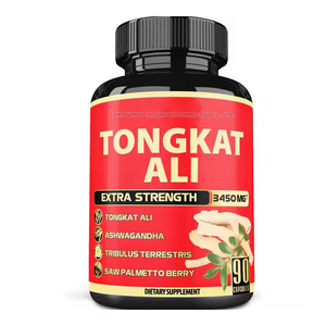 Organic Muscle Tongkat Ali pour Hommes 500mg - Pure & Potent USDA <span class=keywords><strong>Eurycoma</strong></span> <span class=keywords><strong>Longifolia</strong></span> Root <span class=keywords><strong>Supplement</strong></span> 90 Count - Product Image 1