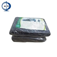 Tissu de protection de sol gris uni, respirant, imperméable, écologique, 100 % polyester, aiguilleté, poids moyen, pour peinture DIY