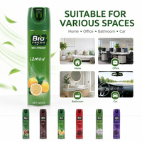 Désodorisant en spray écologique longue durée 300 ml, parfum lavande, kiwi et oud, pour les pièces intérieures