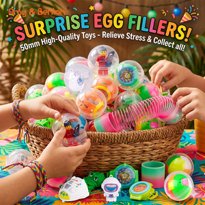 Cápsulas Redondas Transparentes de 50 mm para Máquinas de Chicles, Contenedores de Plástico para <span class=keywords><strong>Juguetes</strong></span>, <span class=keywords><strong>Juguetes</strong></span> <span class=keywords><strong>Sorpresa</strong></span> para Fiestas Infantiles - Product Image 1