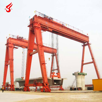 Grue portique à double poutre de type MG(A) à haute efficacité, robuste, de 50, 100, 200, 300 tonnes, avec palan électrique