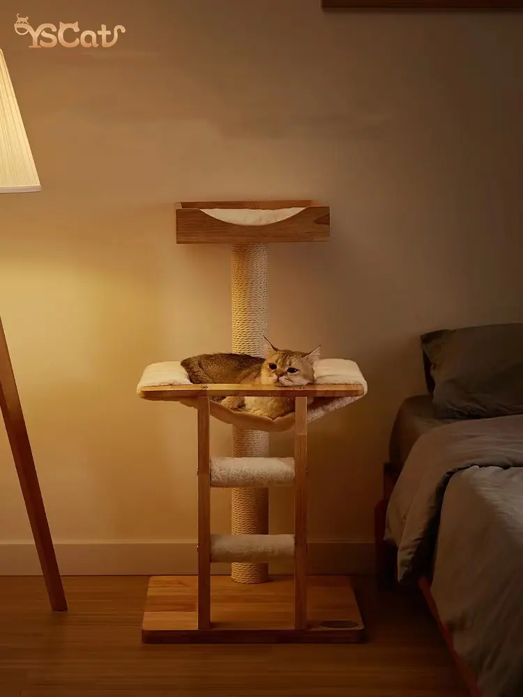 האחרון עיצוב רב-רמת חתול עץ Condo ריהוט עם שריטות לוח חתול טיפוס עץ