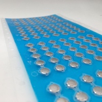 Matrice de dôme en métal rond de 6mm avec claviers et claviers en film PET résistant à la chaleur de 10mm pour écouteurs