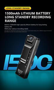 كاميرا جسم محمولة صغيرة تعمل بالبطارية بدقة 4K فائقة الوضوح مع كشف الحركة بزاوية 180 درجة ومشبك خلفي وواي فاي للرياضة - Product Image 5