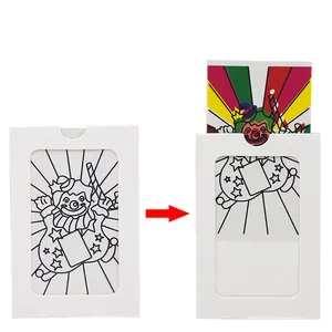Carta da Clown con trucco magico giocattolo per oggetti di scena di piccole dimensioni che cambiano colore Clown facile da fare trucchi magici per bambini - Product Image 1