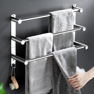 Vendita calda portasciugamani da <span class=keywords><strong>bagno</strong></span> a parete in <span class=keywords><strong>acciaio</strong></span> inossidabile 304 con ganci - Product Image 1