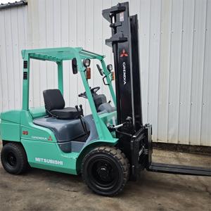 Second Hand Mitsubishi FD35NT 3.5 Ton Diesel Forklift <b>Tool</b> <b>Trolley</b> Used 3 Stage Mast Offroad Mitsubishi Forklift For Sale Price - Product Image 4