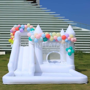 Château gonflable sautant pour la publicité de mariage Videur gonflable personnalisé avec <span class=keywords><strong>toboggan</strong></span> à ballons - Product Image 3