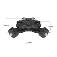 Support double rotule DSLR 1/4" 3/8" avec bras magique et broche de localisation ARRI 20mm pour cage de caméra d'action et support de moniteur