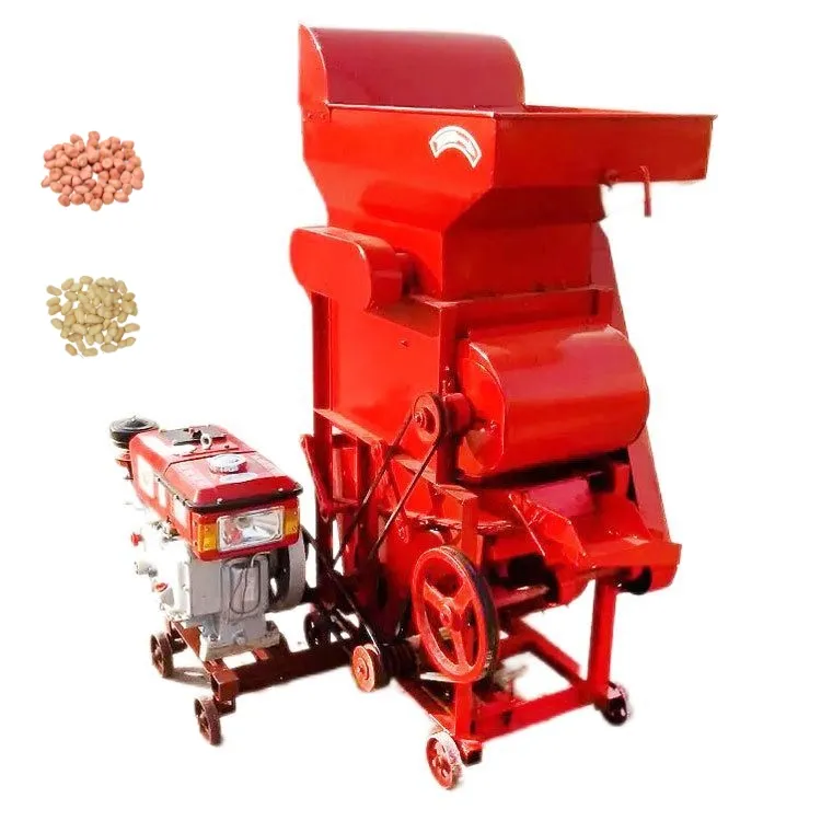 peanut shell removing shelling machine husking groundnut sheller machine with cleaner