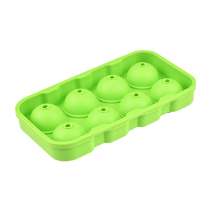 8 Cavities Bpa Free Silicone Whiskey Ice Ball <b>Maker</b> Container With Lid Kitchen Gadget Self Sealing Reusable - Product Image 1