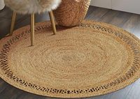 Handmade Jute Braided Rugs Carpets Floor Mats Area Rug for Living Room