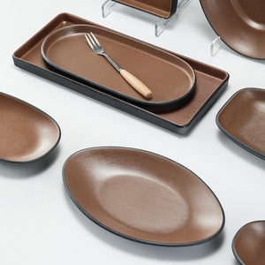 2023 tùy chỉnh thiết kế chất lượng tốt Tấm Nhà hàng melamine Sushi tấm bắt chước sứ Bộ đồ ăn - Product Image 4