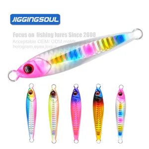 JIGGINGSOUL-RTS301-30g 40g 60g 80g salmon mackerel casting jig long throw jerk speed perch JACK lure ALL long throw Red Gold