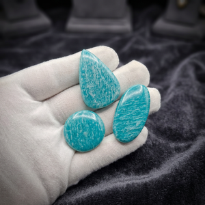 Piedras Sueltas de Amazonita Verde Natural para Joyería y Artesanía, Corte Brillante Redondo, Certificadas por Terceros - Product Image 4
