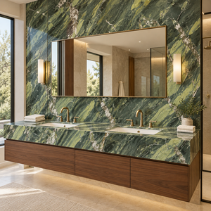 Losas de mármol verde aguacate de alta calidad, piedra natural en losa grande para proyectos de revestimiento de paredes y encimeras de cocina en villas y hoteles. - Product Image 4