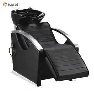 Yoocell Electric hair washing salon adjustable footrest shampoo chair backwash sink salon styling chair