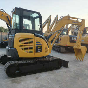 Excavadora Usada Komatsu PC55 de 5.5 Toneladas, Motor Cummins, Bomba Hidráulica Kawasaki, Motor Original Japonés, 1200-2000 Horas, 90% Nueva - Product Image 1