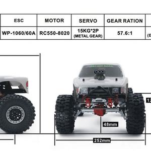 Coche de Control Remoto Rgt Tracer Ex86180 Pro Rc 4WD con Motor de Escobillas, Todoterreno, para Escalar Rocas, Buen Precio - Product Image 6