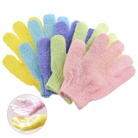 Gants de bain exfoliants en nylon personnalisés sans frais de douane du fournisseur de Guangzhou