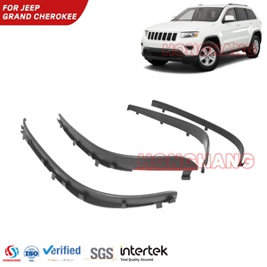 Chaoshenghang 4 pièces noir brillant pour Jeep Grand Cherokee SRT8 garde-boue fusées accessoires 2014 2015 2016 2017 2018 2019 2020 - Product Image 1