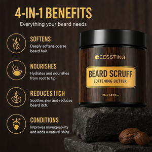 Producto para el Cuidado de la Barba con Logotipo Personalizado, Hidratación Profunda, Suaviza la Piel Seca, Aporta Brillo y Fijación Ligera, Manteca Suavizante para Barba - Product Image 4