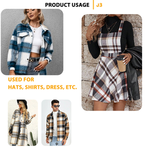 <span class=keywords><strong>Tessuto</strong></span> Flanella Pesante 250-280GSM in <span class=keywords><strong>Poliestere</strong></span> <span class=keywords><strong>Cotone</strong></span> CVC Tinto in Filo per Giacche da Ragazzo, Tinta Unita o a Quadri, Morbido e Spazzolato - Product Image 2