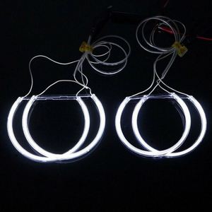 Đèn Angel Eyes Cho Xe BMW E36 E38 E39 E46, Bộ Đèn <span class=keywords><strong>LED</strong></span> CCFL <span class=keywords><strong>Halo</strong></span> Đèn Pha Tự Động DRL 4X131Mm - Product Image 2